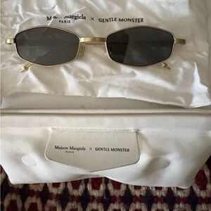 Gentle Monster Gold Frame Sunglasses